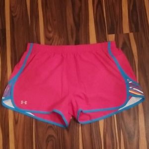 Under Armour Women's Running Shorts HeatGear Athletic Running Size LG